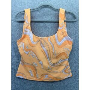 Fabletics Women's Shelf Bra Tank Size medium Padded Cutout Back Activewear